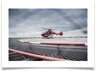 У клиники СРХ Карлсбад-Лангенштайнбах есть свой вертолет и вертолетная площадка